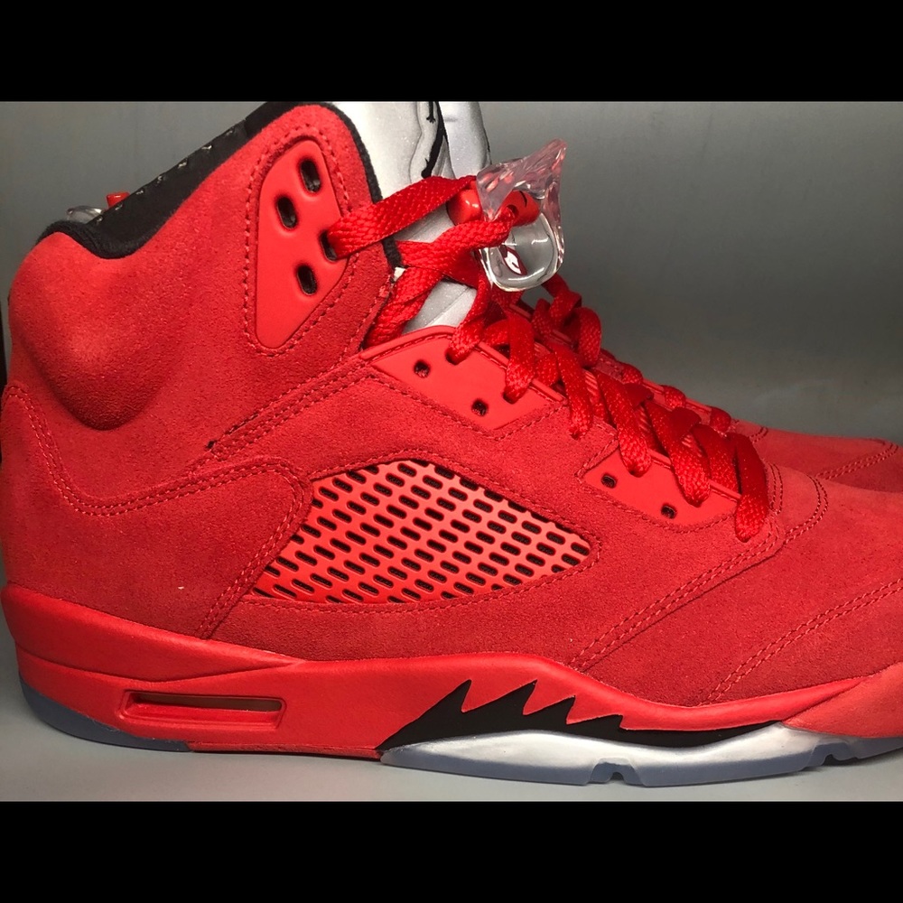 Nike Jordan 5 retro red suede brand new unworn